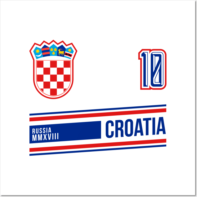 Croatia 2018 World Soccer Football Futbol Jersey Fan Wall Art by CR8ART